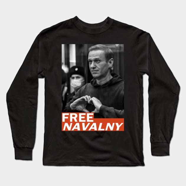 Free Navalny Long Sleeve T-Shirt by FiveMinutes